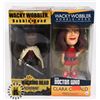 Image 1 : LOT OF 2 WACKY WOBBLER WALKING DEAD/DOCTOR WHO
