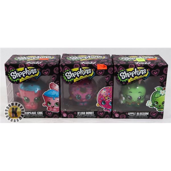 LOT OF 3 FUNKO SHOPKINS