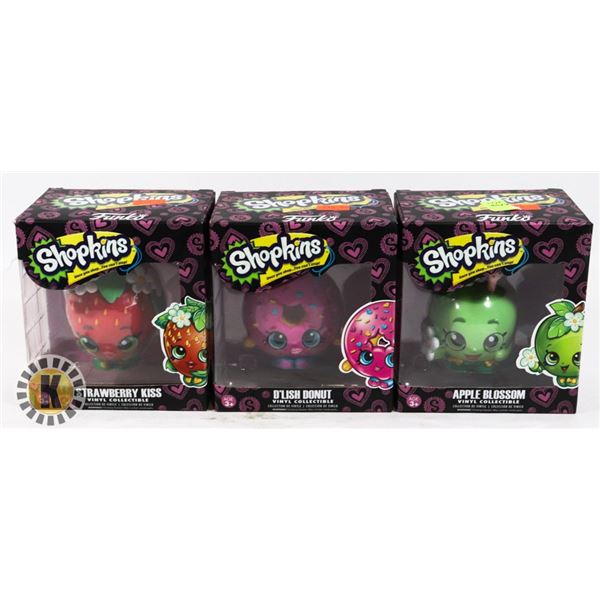 LOT OF 3 FUNKO SHOPKINS