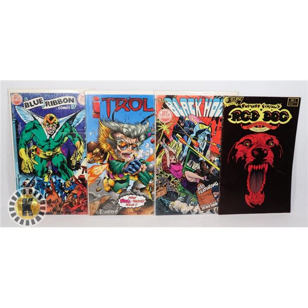 LOT OF 4 ASSORTED #1 ISSUE COMICS