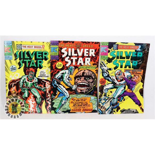 ISSUES 1-3 OF SILVER STAR COMIC BOOK