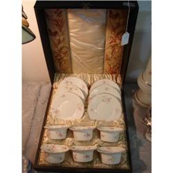 Set of Ramikins w/Underplates Saxony