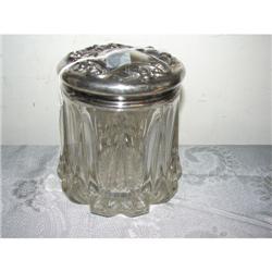 Glass & SP Humidor signed Wallace