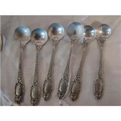 Set of 6 Sterling Demitasse spoons