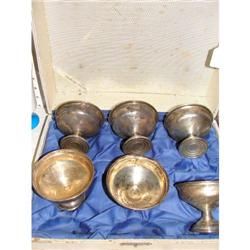Boxed Set of Sterling Desert Cups by hamilton