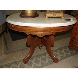 Oval Marble Top Table