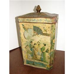 Tall Oriental Store Tea Tin