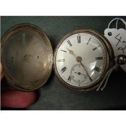 Silver Pocket Watch Key Wind