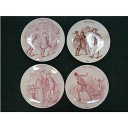 Set of Sarreguemines Signes Des Temps Plates