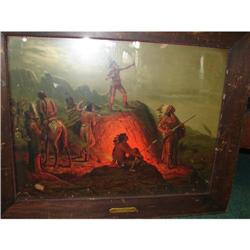 Native American Print " The Burning Arrow"