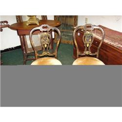 Pr. Oriental Style Side Chairs
