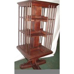 Mahogany Revolving Bookcase