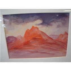 Arthur J. Hammond Mounains with Purple Sky