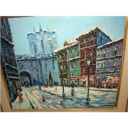 Oil on Canvas signed Candelis