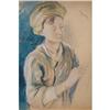 Image 1 : Watercolor & Graphite on Paper signed Tanner