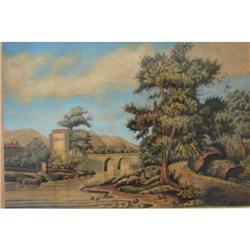 Watercolor attributed to Thomas Chambers