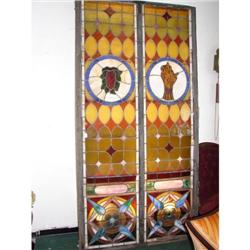 Large Leaded Glass Window
