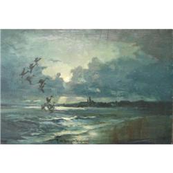 O/B Attributed to  F.W. Benson