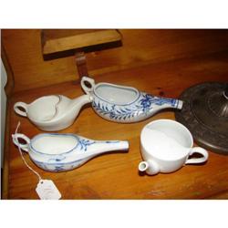 4 Porcelain Nursing vessels