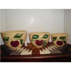 Nest  of USA  Apple Mixing Bowls