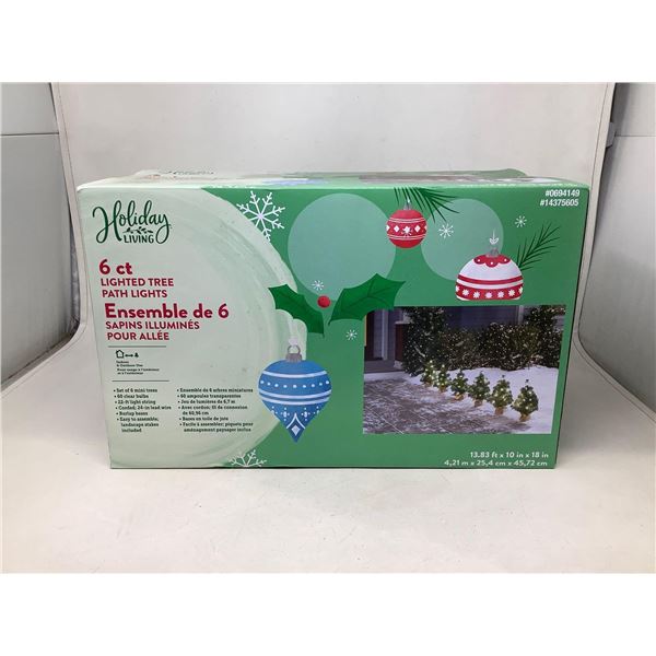 Holiday Living 6 Count Lighted Tree Path Lights