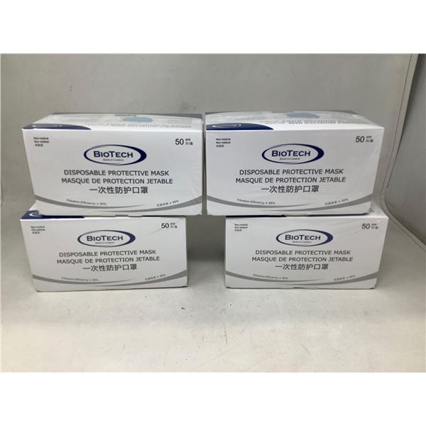 BioTech Disposable Protective Masks (4 X 50)