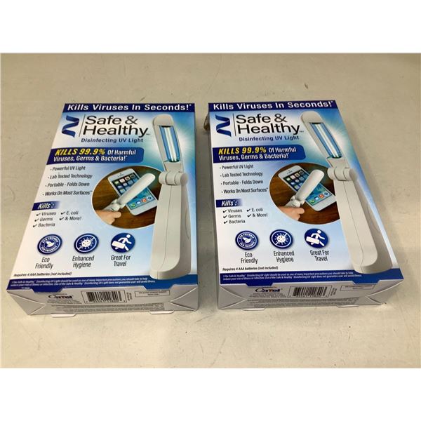 Safe & Healthy Disinfecting UV Light Lot Of 2