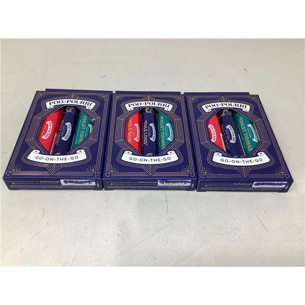 Poo-Pourri Go On The Go Lot Of 3