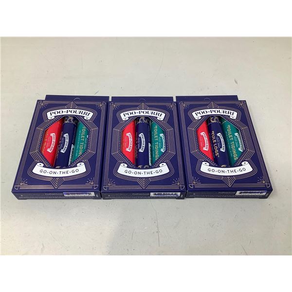 Poo-Pourri Go On The Go Lot Of 3