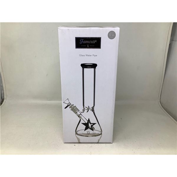 Famous X Glass Water Pipe 12"