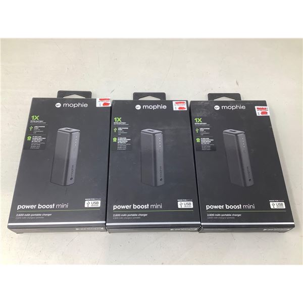 Mophie Extra Battery Portable Power Boost Mini Lot Of 3
