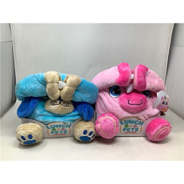 Lot Of 2 Lunch Pets Plush Toys