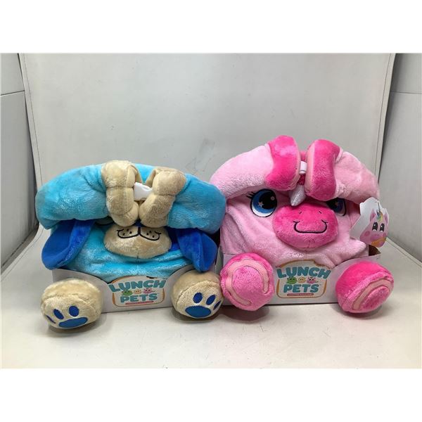 Lot Of 2 Lunch Pets Plush Toys
