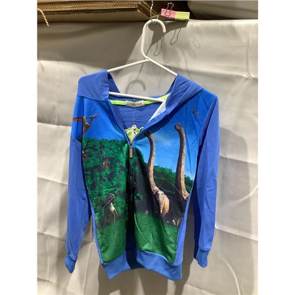 Kids Zip Up Dinosaur Sweat Shirt