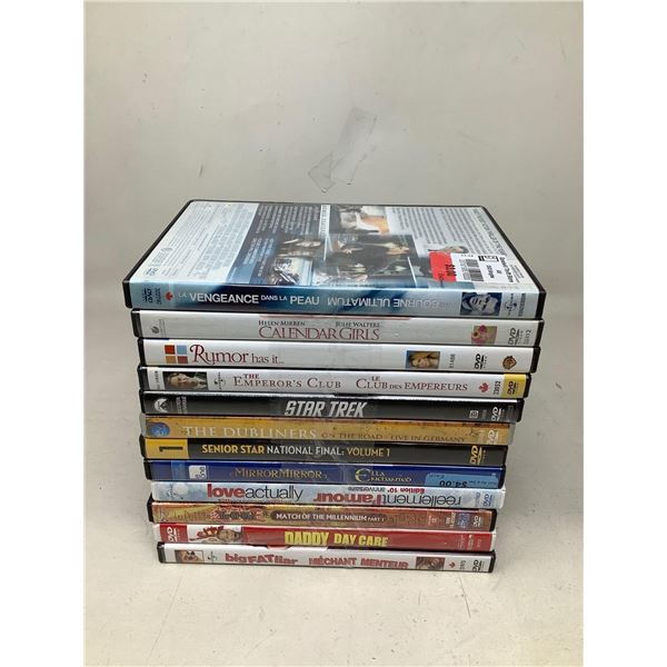 Assorted Lot Of 12 DVD's