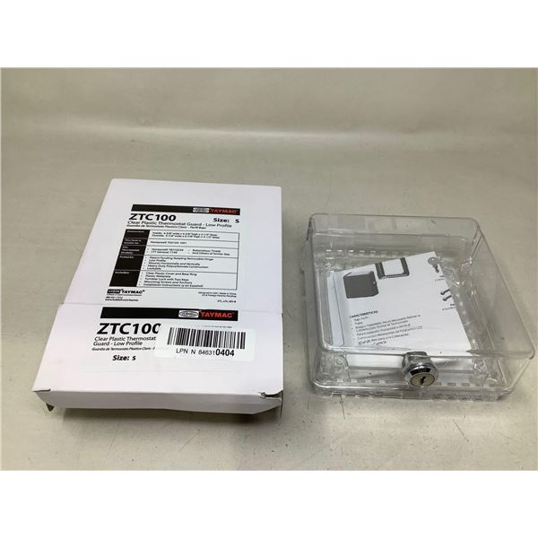 TayMac ZTC100 Clear Plastic Thermostat Guard Size S