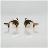 Image 1 : 14K Yellow Gold Dolphin Sahped Earrings (~weight 0.46g), Made in Canada, Appraised Retail $150