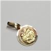 Image 3 : 10K Yellow Gold Amulet Pendant (~weight 0.97g), Made in Canada, Suggested Retail Value $500
