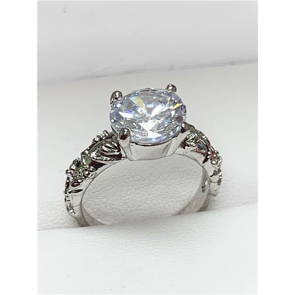 European Design Ladies 1.1 Brilliant Cut Solitaire Ring size 7.5