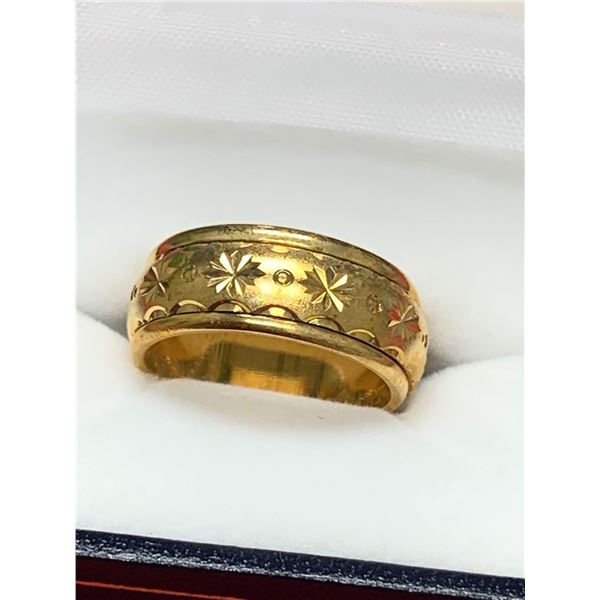 Golden 14K GP Spinning Band, Gents NEW size 8