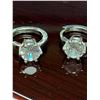 Image 3 : Ladies Pair of 1.0 Carat Solitaire brilliant cut earrings silver NEW
