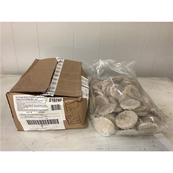 Case of Frozen Pork Sausage Rounds (10lbs)