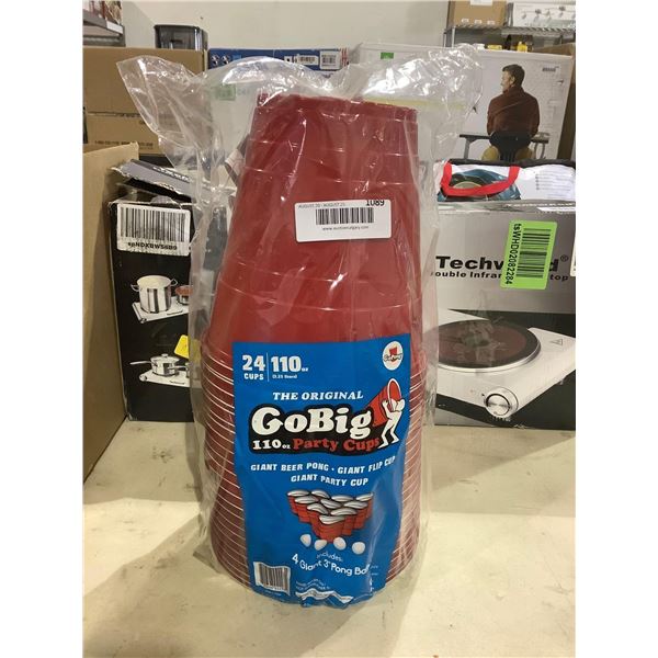 GoBig 110oz Party Cups w/ Pong Balls