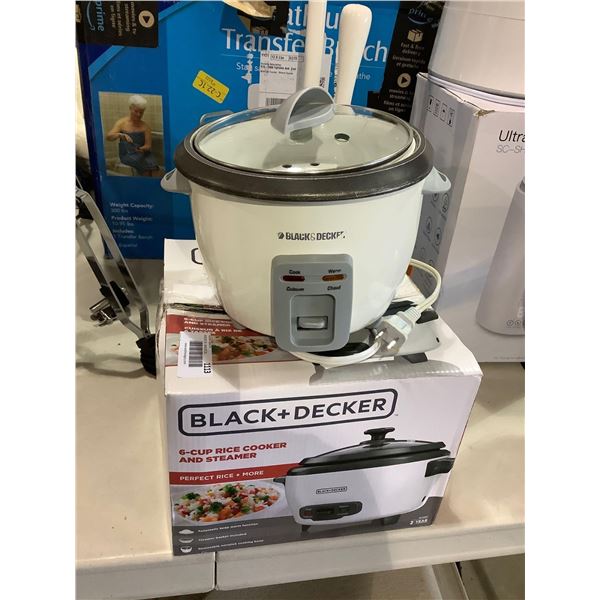 Black + Decker 6-Cup Rice Cooker and Steamer
