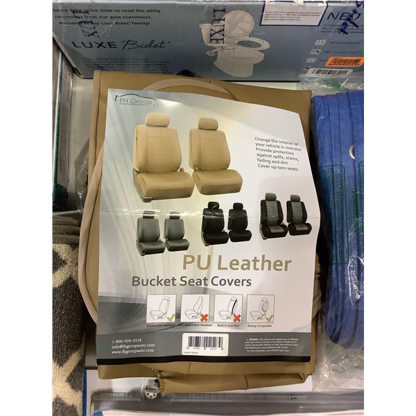 FH Group PU Leather Bucket Seat Covers