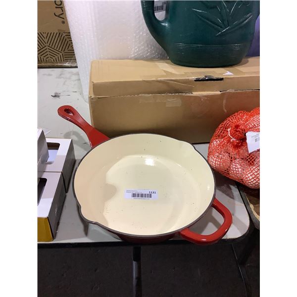 Crock Pot Artisan Enameled Cast Iron Round Skillet