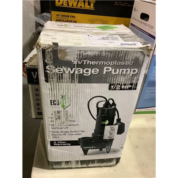 Eco-Flo 1/2 HP Sewage Pump