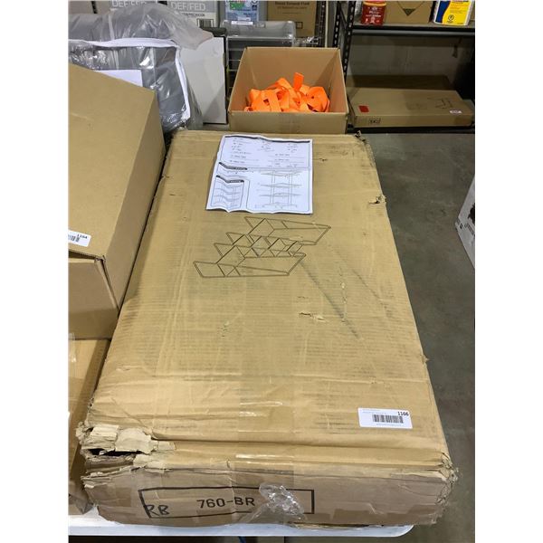 Metal Clothes Rack w/ Storage Shelf