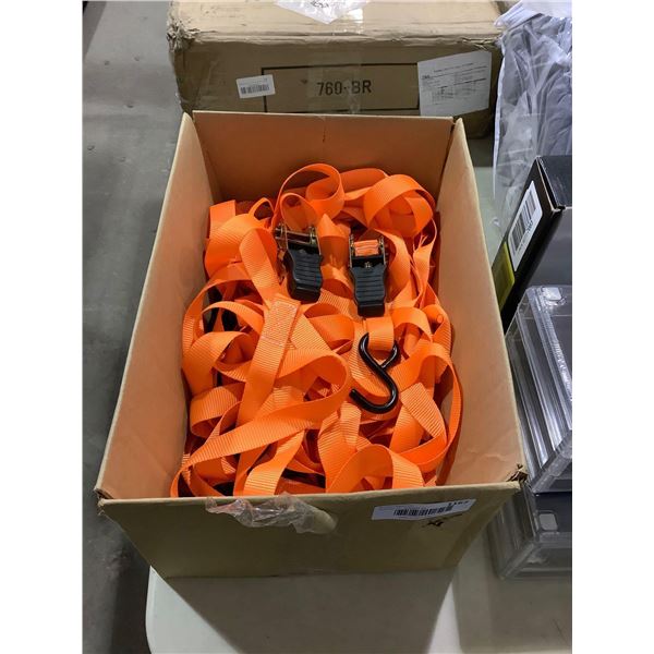 Bin of Ratchet Straps