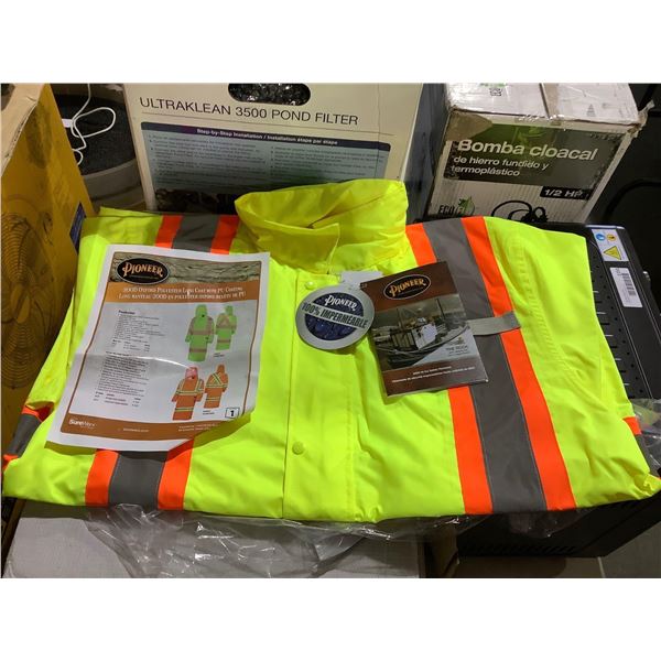 Pioneer Oxford Polyester Long Coat w/ PU Coating - Large